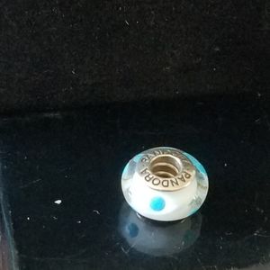 Pandora Charm (turquoise glass dot)